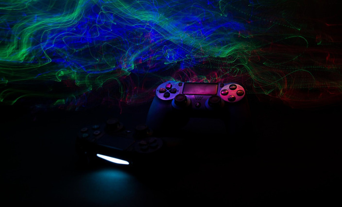 neon game controller